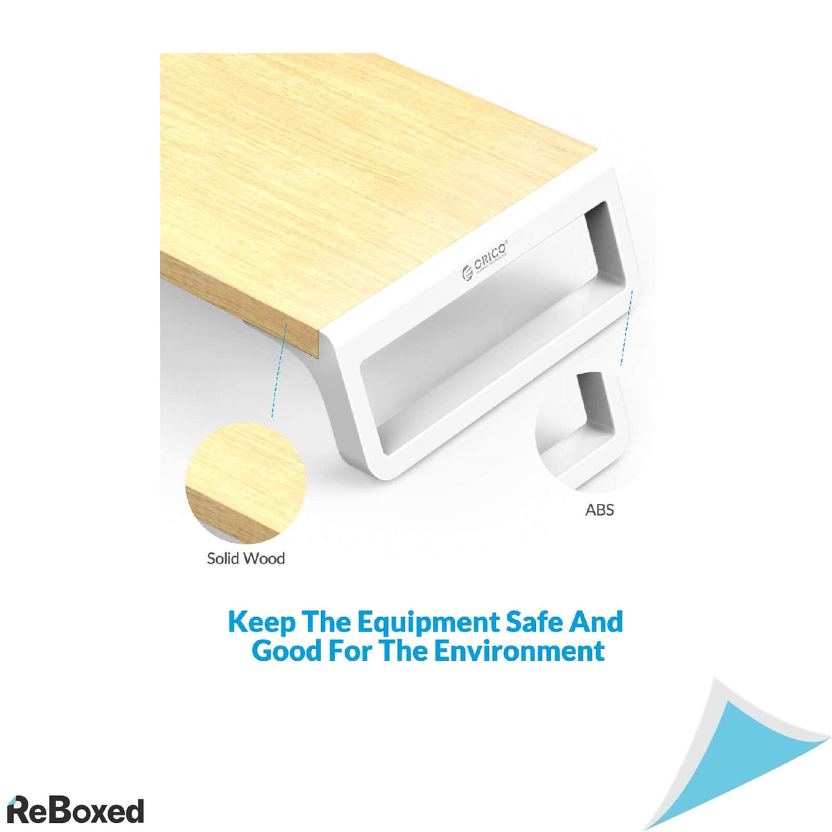 Orico Suport Antiderapant Monitor Imprimanta 15Kg din Lemn