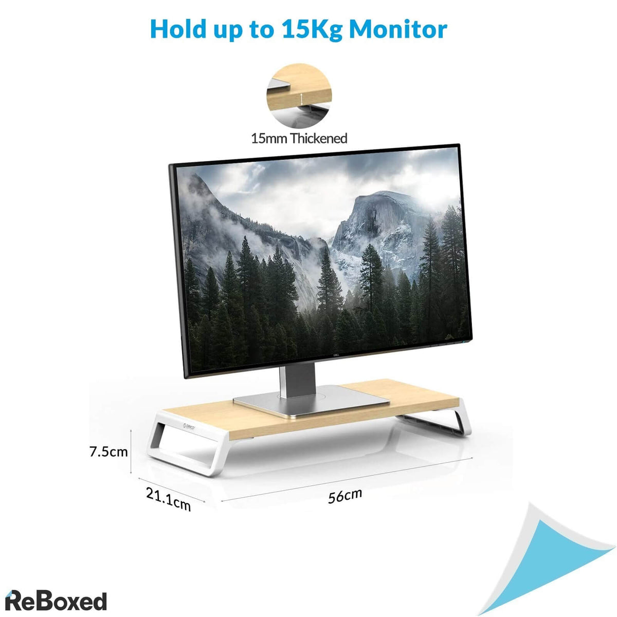 Orico Suport Antiderapant Monitor Imprimanta 15Kg din Lemn