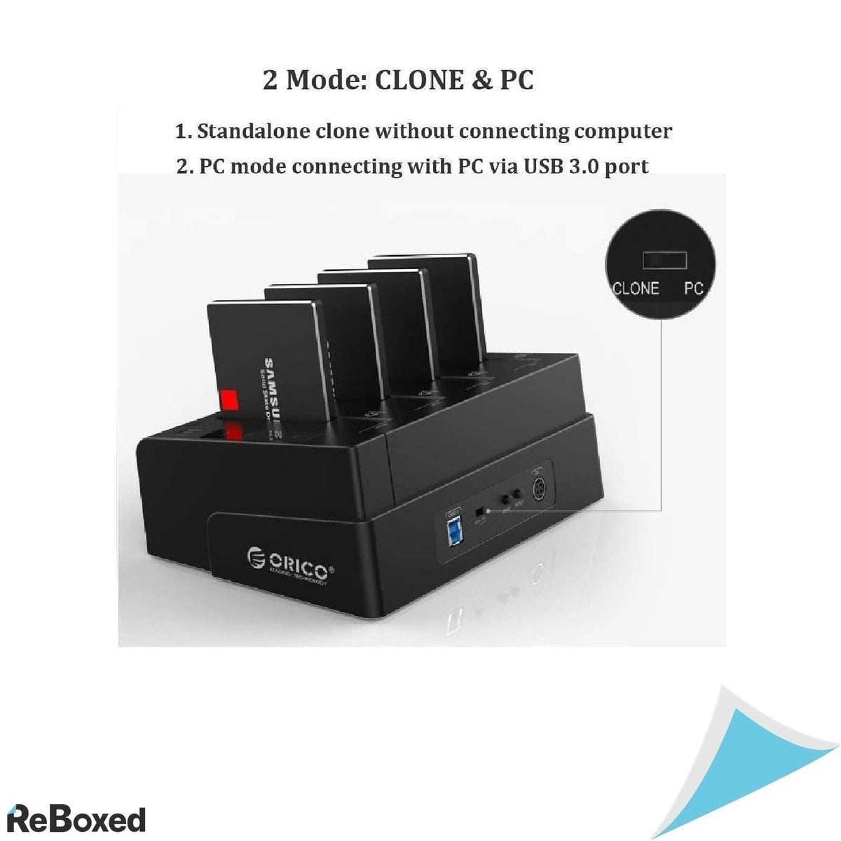 ORICO Docking si Statie Clonare SSD si HDD SATA Offline USB 3.0 4Bay