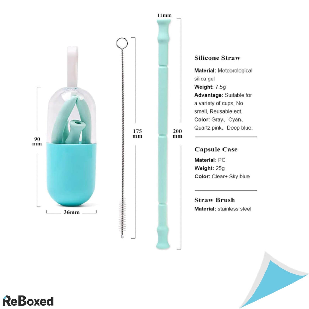 Pai Reutilizabil si Pliabil pentru bauturi culoare roz