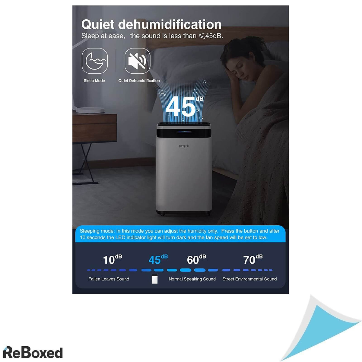 Pasapair Dezumidificator 20 litri 150mp cu Furtun de Scurgere