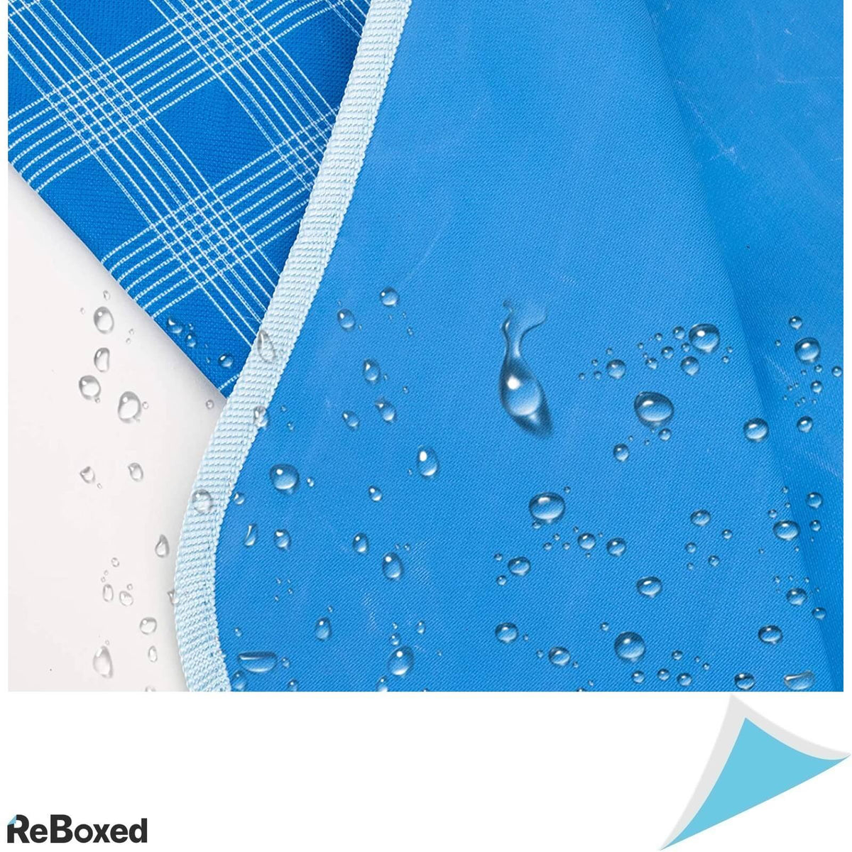 Patura Picnic Impermeabila 200x150 cu Maner Albastra