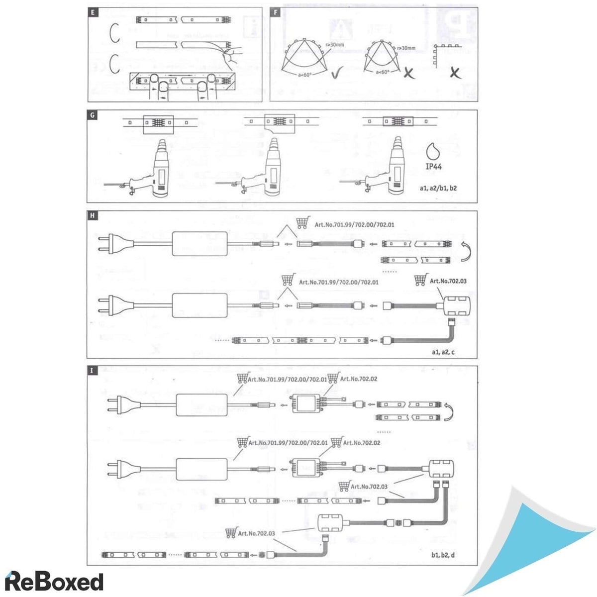 Paulmann 704.08 Banda Flexibila cu LED-uri Set 3 x 97.5cm 6000K