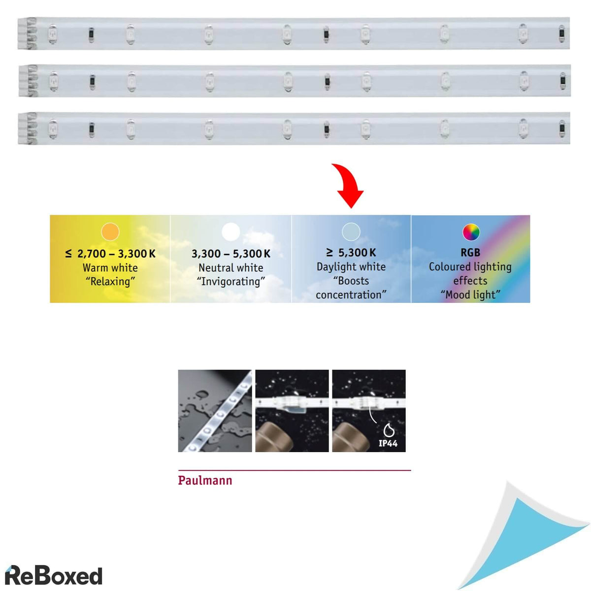 Paulmann 704.08 Banda Flexibila cu LED-uri Set 3 x 97.5cm 6000K