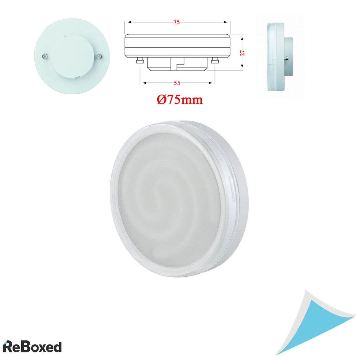 Paulmann 88323 230V ESL Disc 9W Soclu GX53 Alb Cald