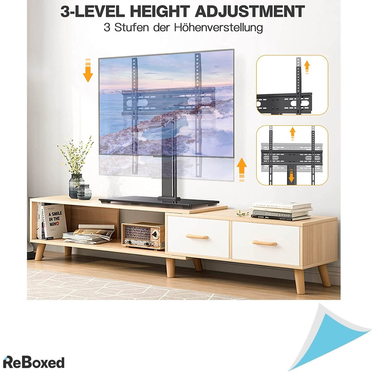 Perlgear Suport de Masa Display TV VESA 66-140cm 40Kg