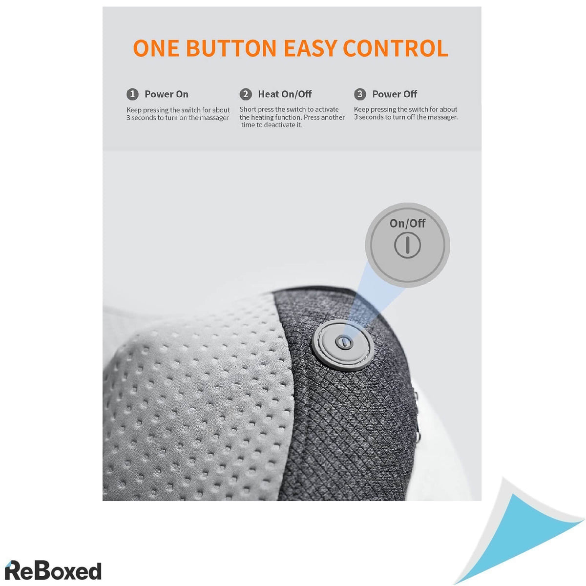 Breo iBack2 Perna Electrica de Masaj Shiatsu cu Functie de Incalzie