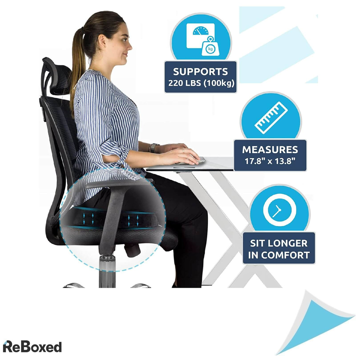 TravelEase Perna Ortopedica pentru Scaun Birou si Calatorii