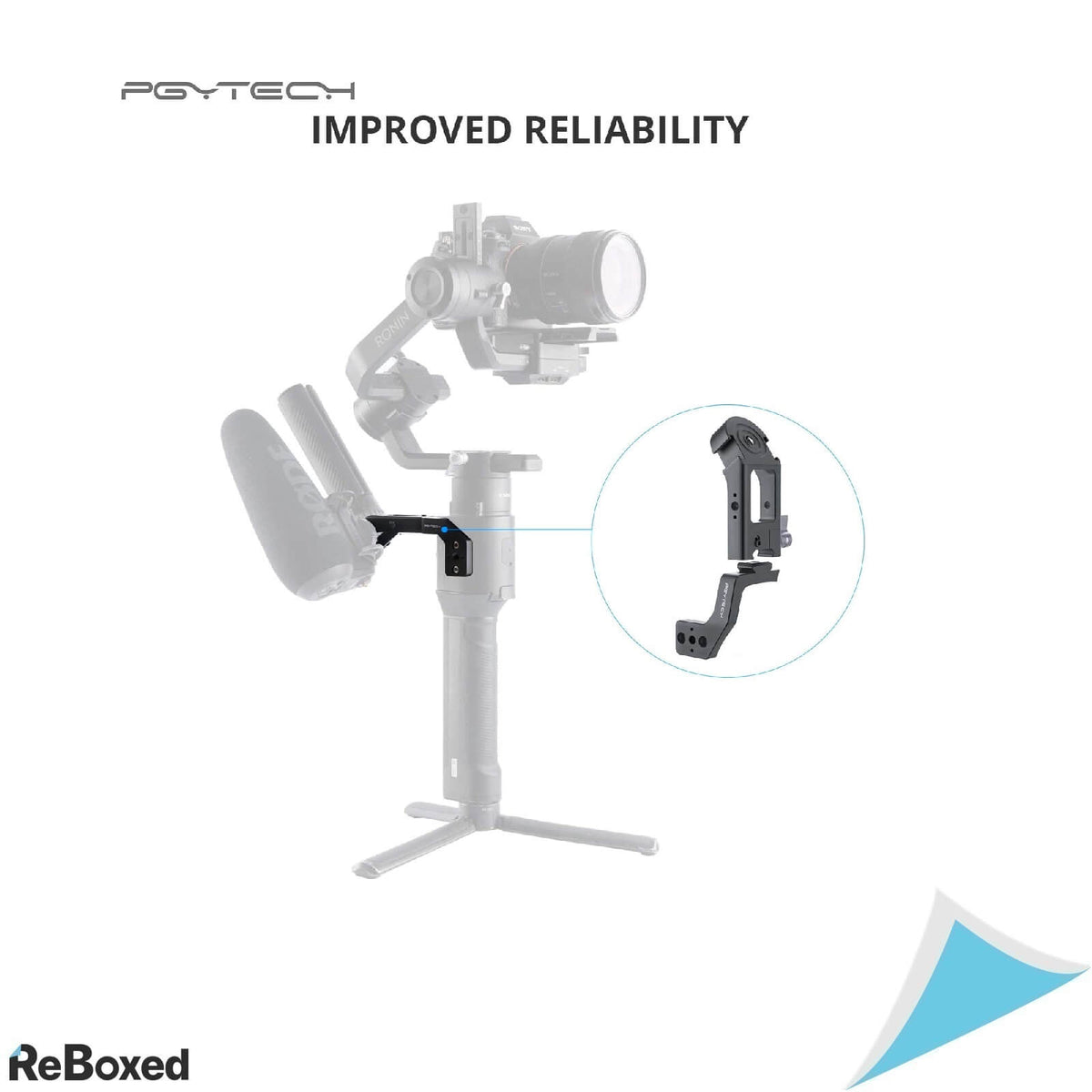 PgyTECH Handgrip Mount Maner pentru Ronin S/SC Negru