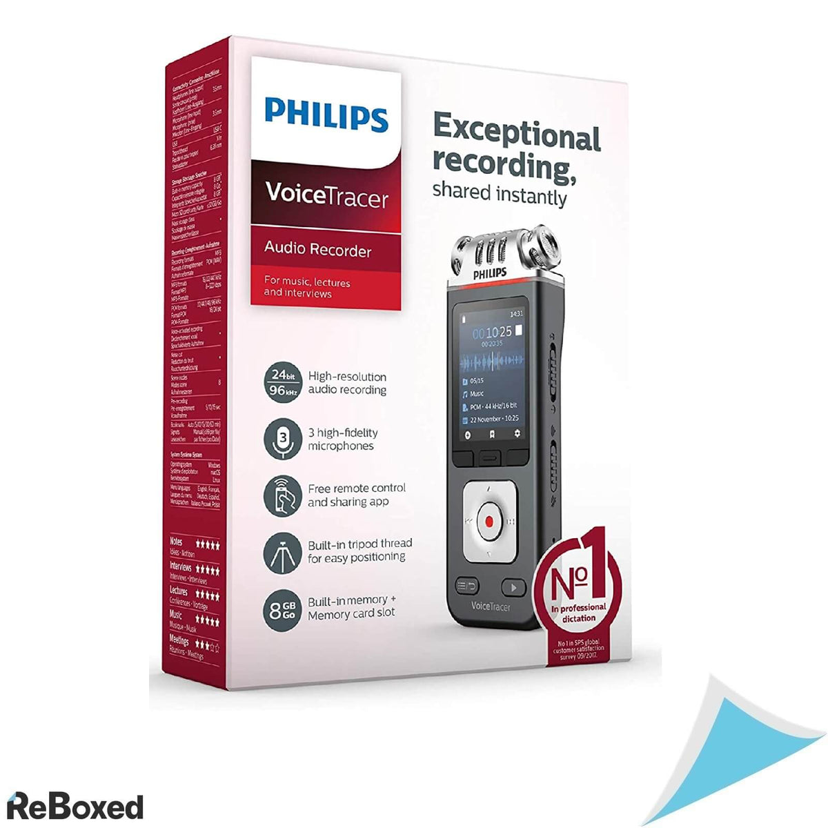 Philips VoiceTracer Reportofon Digital DVT6110 8GB