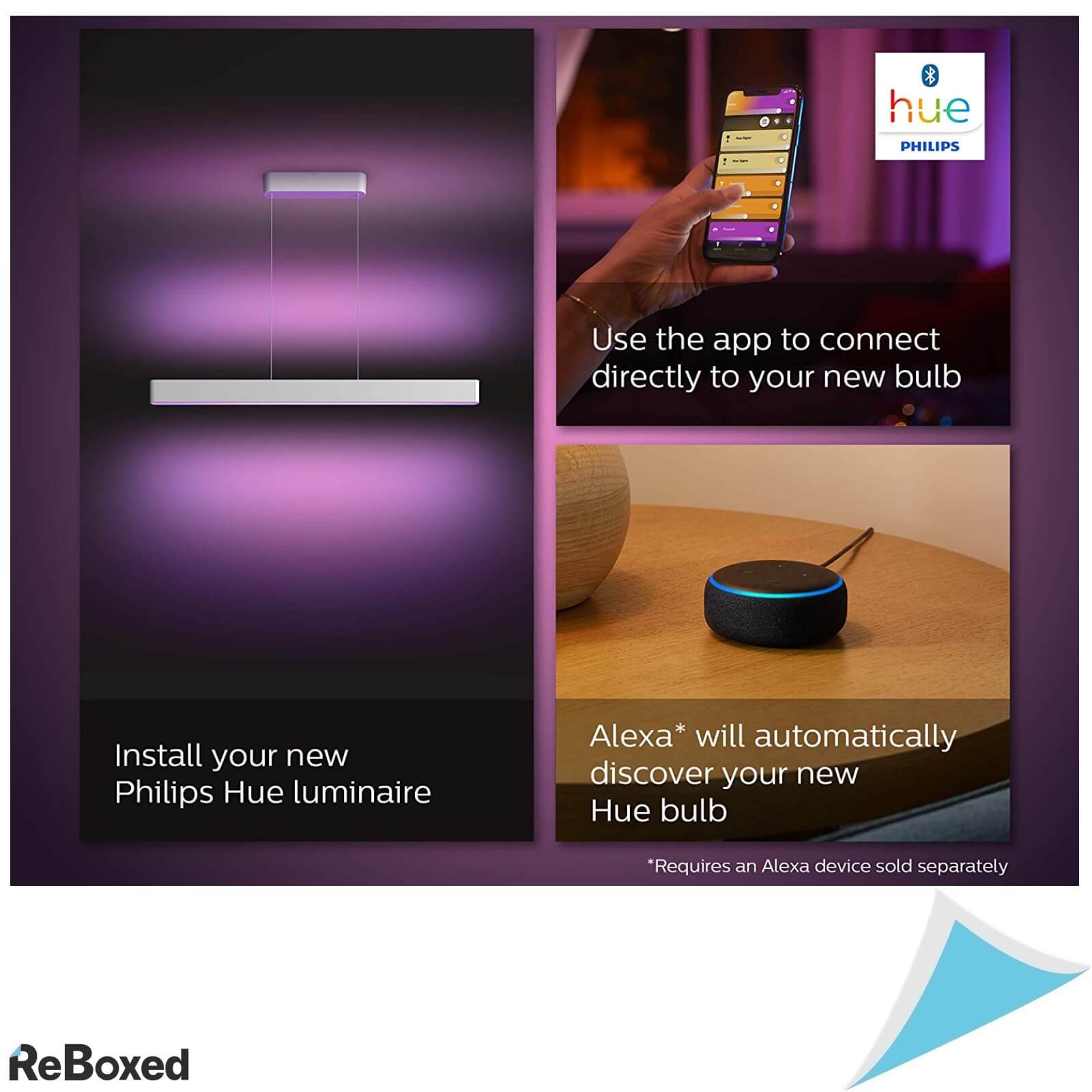 Philips HUE Ensis Pendant Lustra LED Smart Bluetooth 175W Alb