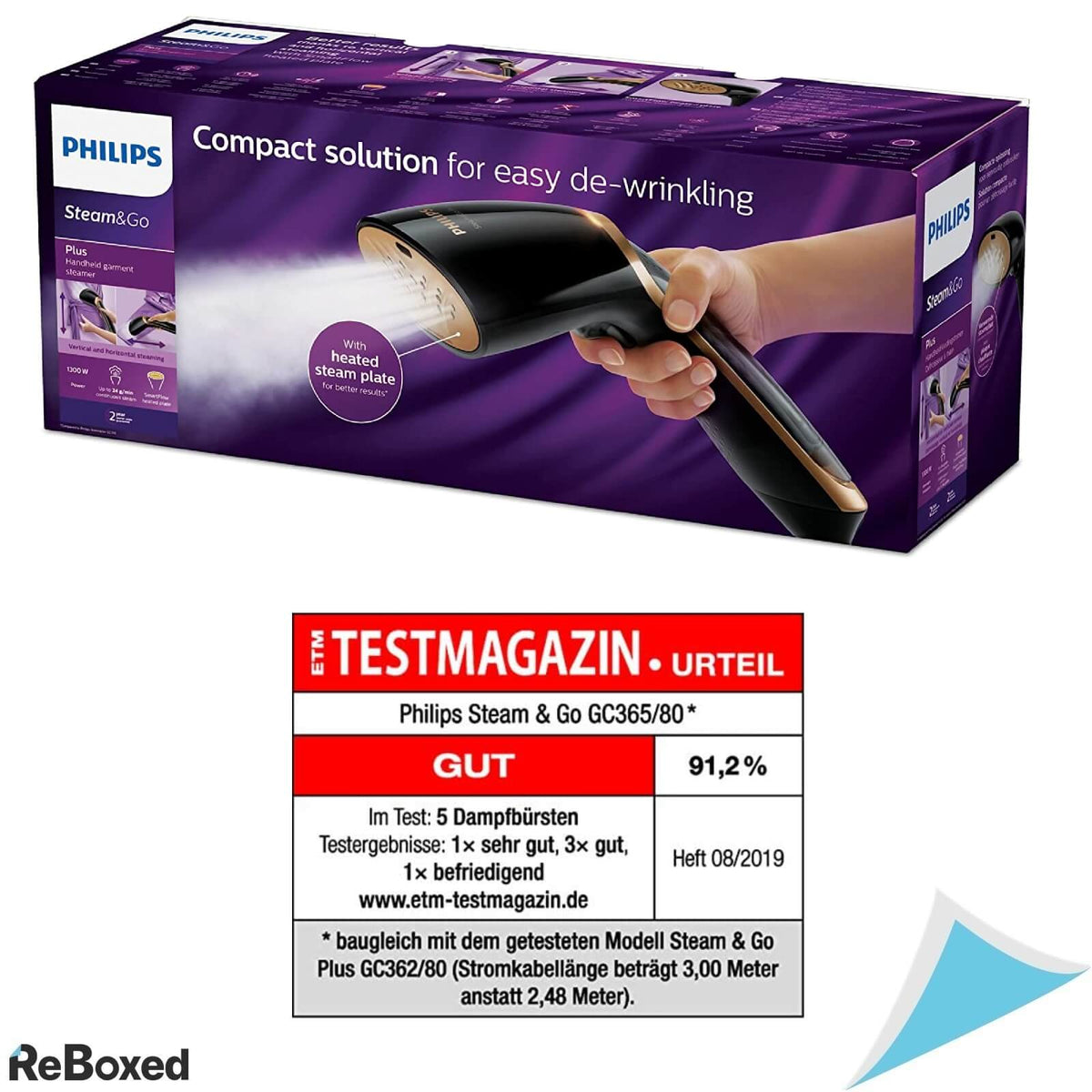 Philips Steam and Go GC365/80 Calcator Vertical cu Abur 1300W