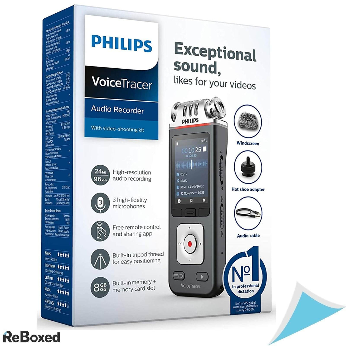 Philips VoiceTracer Reportofon Digital DVT7110 8GB