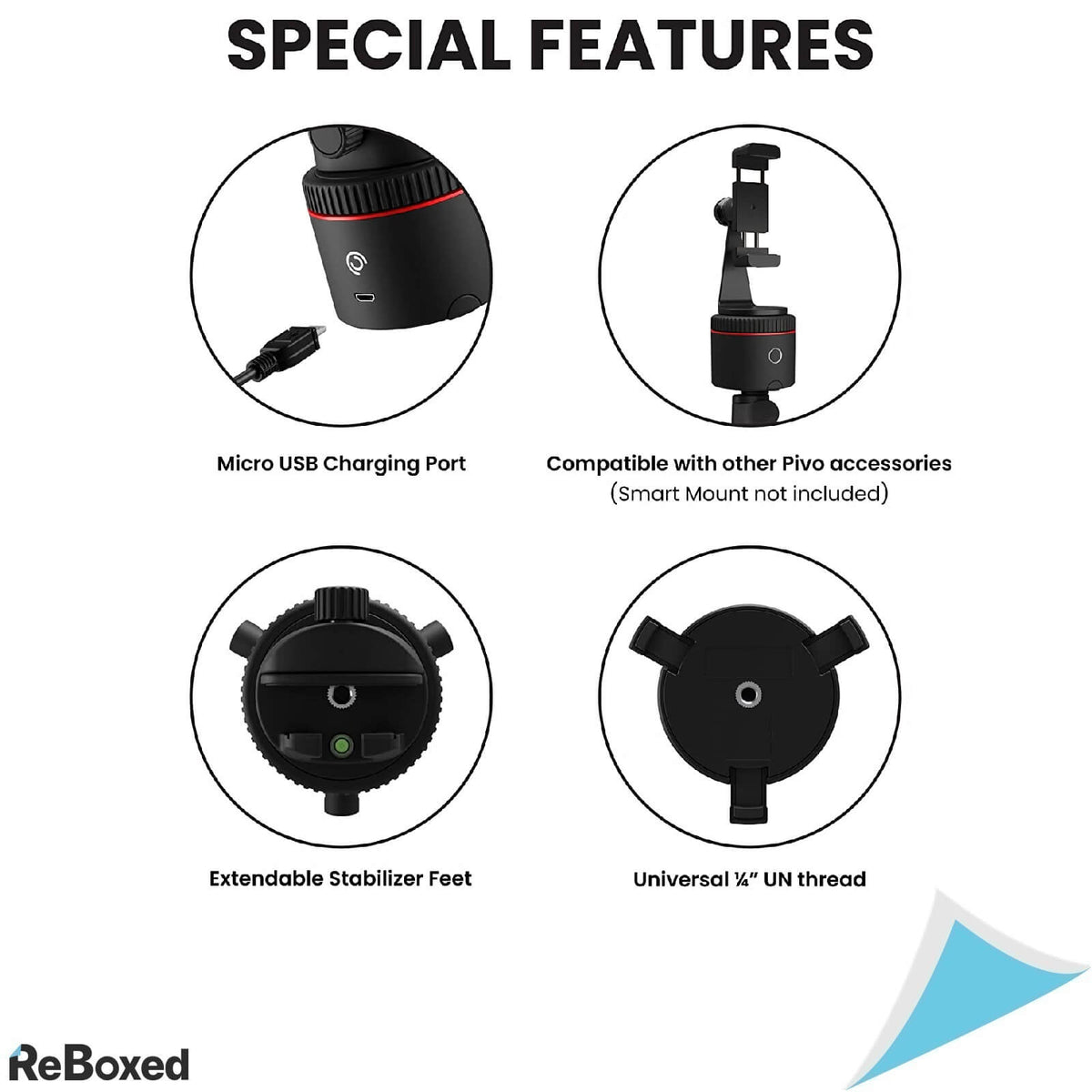 Pivo Pod Lite Clasic Suport Selfie Stick cu Smart Tracking 360 Grade