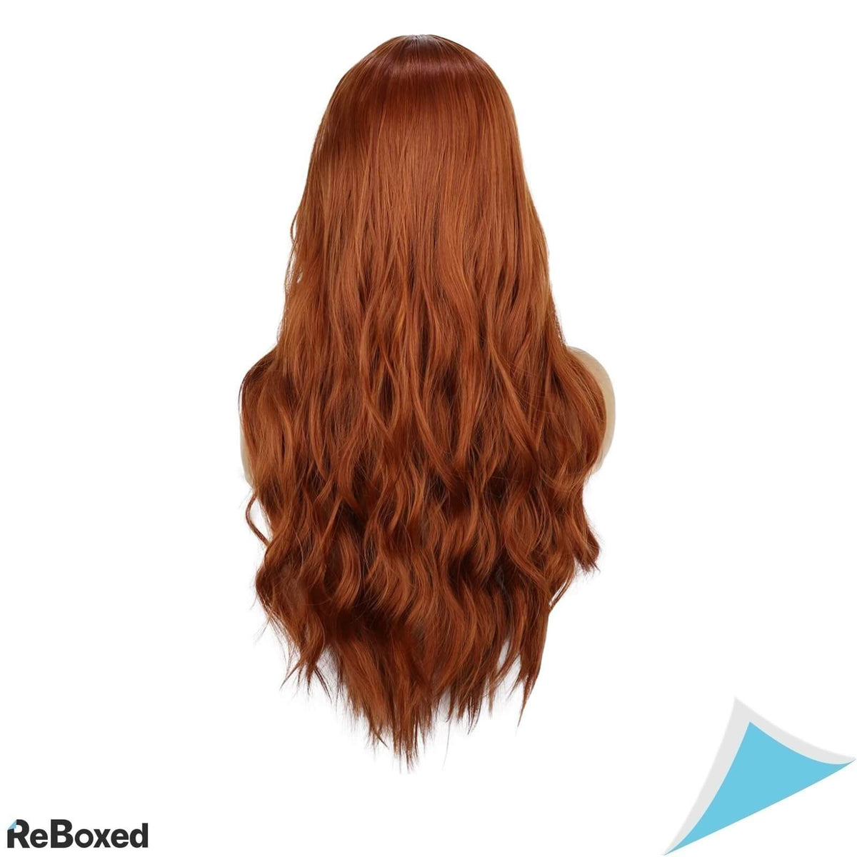 porsmeer Peruca Sintetica Lunga cu Plasa Respirabila Castaniu