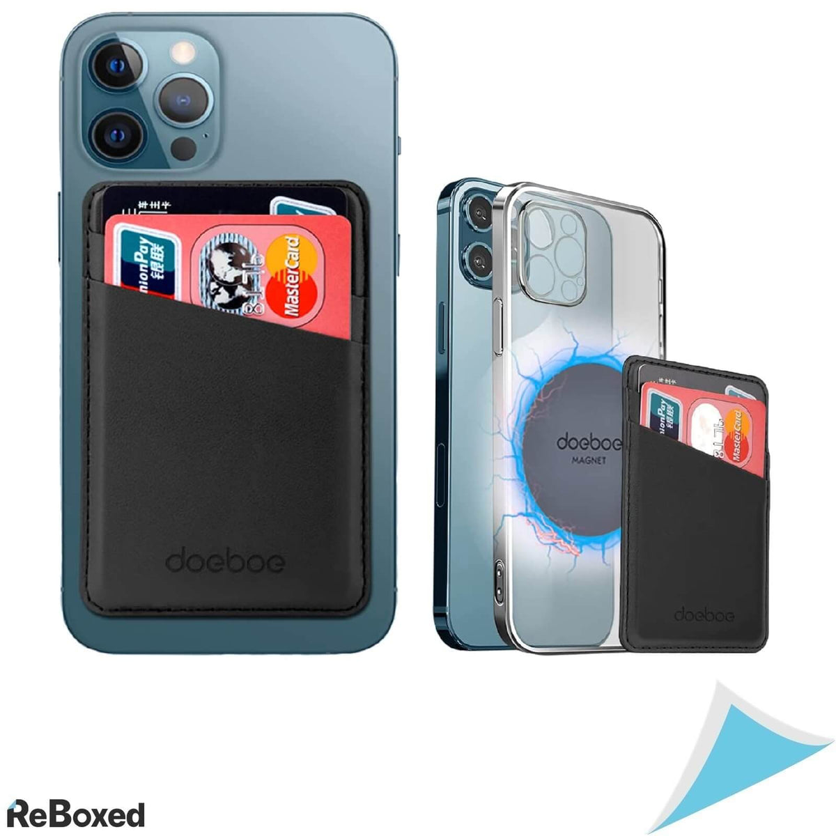 Suport Magnetic Card din Piele pentru iPhone 12 Mini Pro Max
