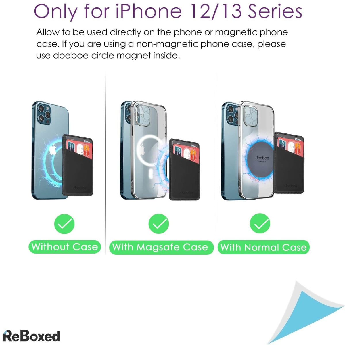 Suport Magnetic Card din Piele pentru iPhone 12 Mini Pro Max