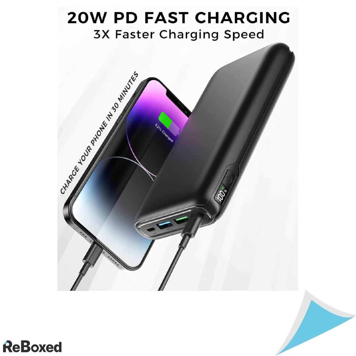 Power Bank Baterie 26800mhA 20W PD 3A LIPo USB-C USB-A