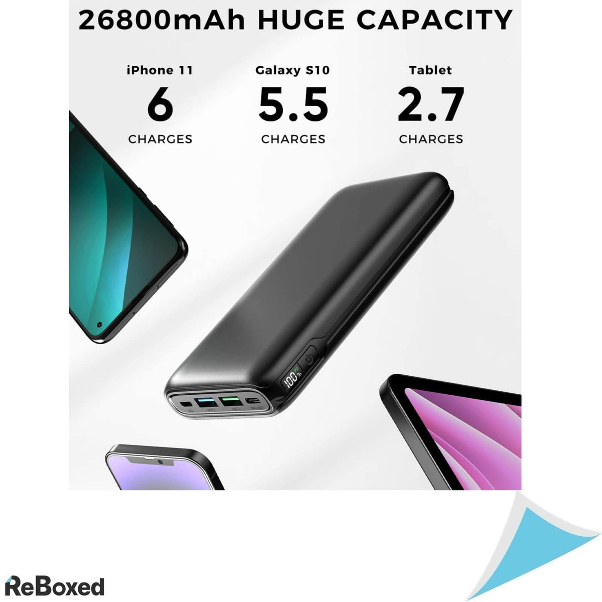 Power Bank Baterie 26800mhA 20W PD 3A LIPo USB-C USB-A