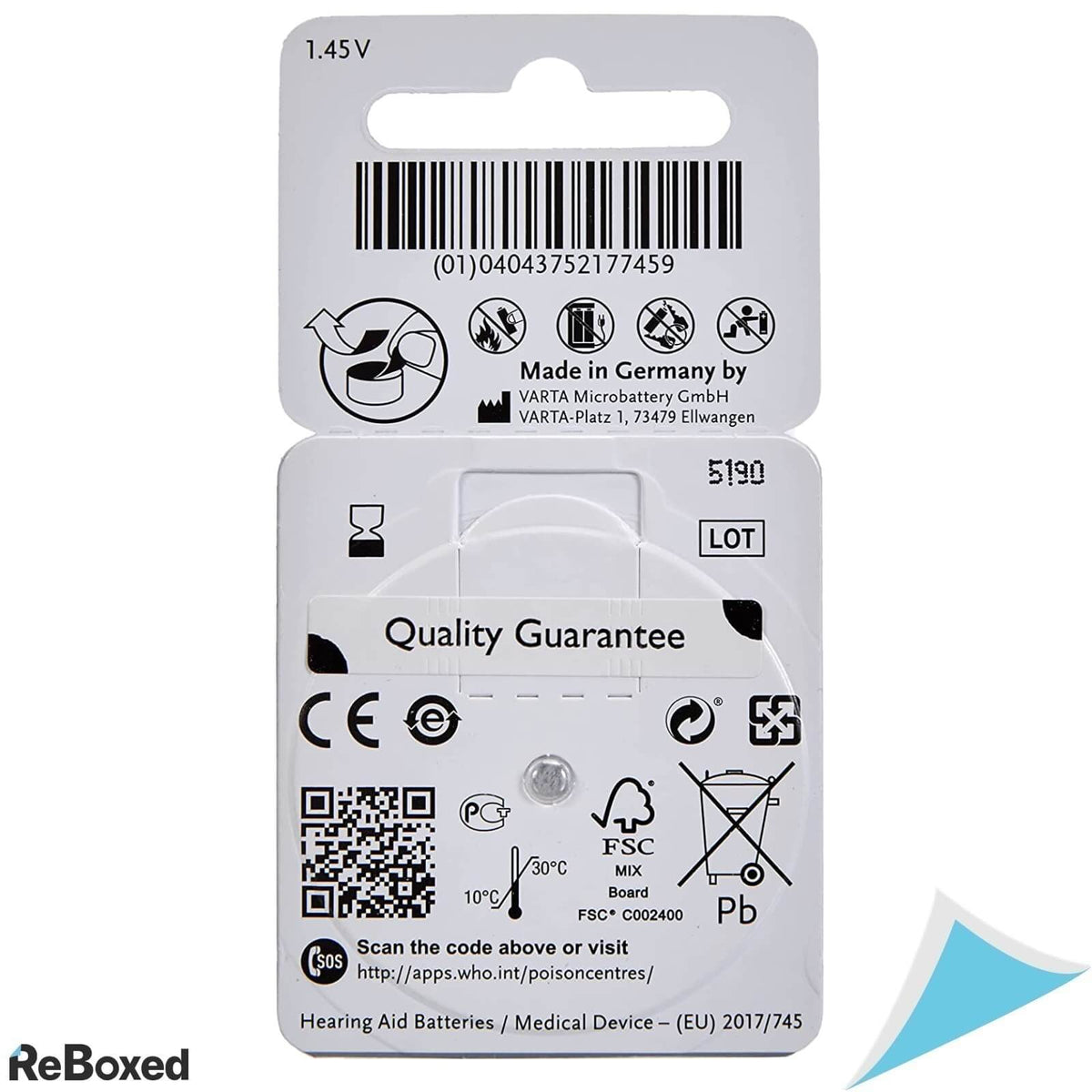 PowerOne Baterii Zinc-Aer P312 Aparat Auditiv