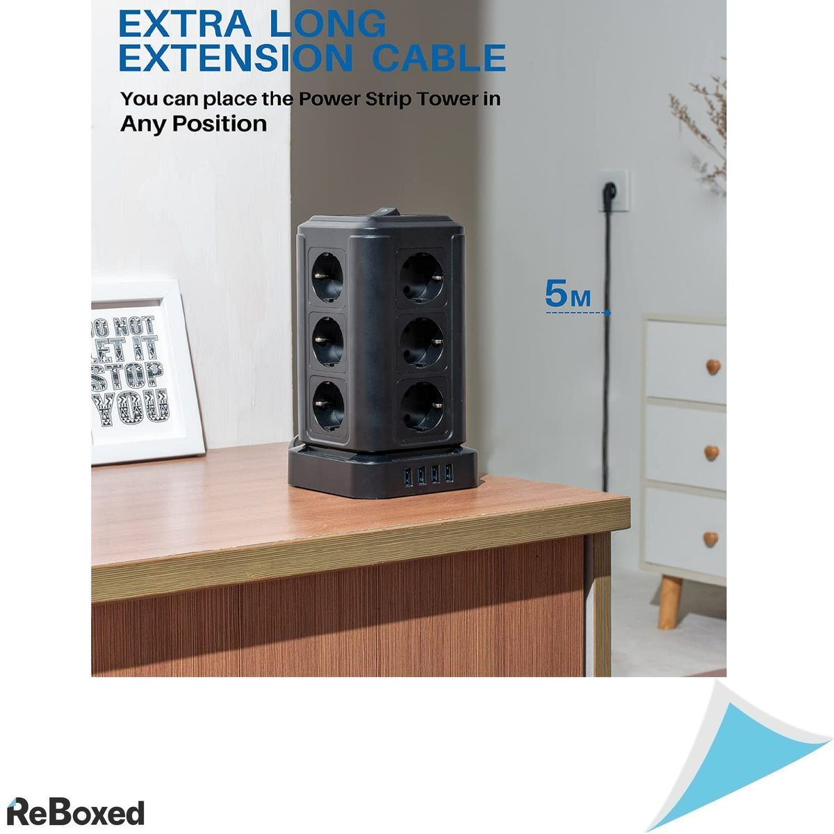 Koosla Prelungitor 16in1 Prize Shuko 4 USB-A 16A 4000W 5m Negru