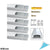 JirvyUK Set 10 Profile Aluminiu pentru Benzi LED si Difuzor Alb Mat