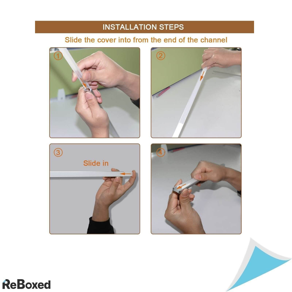 JirvyUK Set 10 Profile Aluminiu pentru Benzi LED si Difuzor Alb Mat