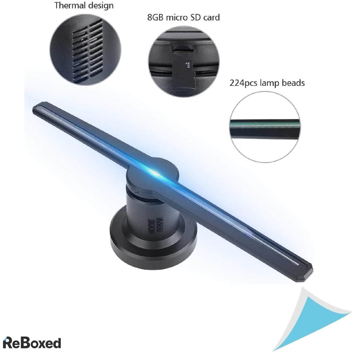 Proiector Holografic 3D LED WiFi Card SD 224 LED-uri