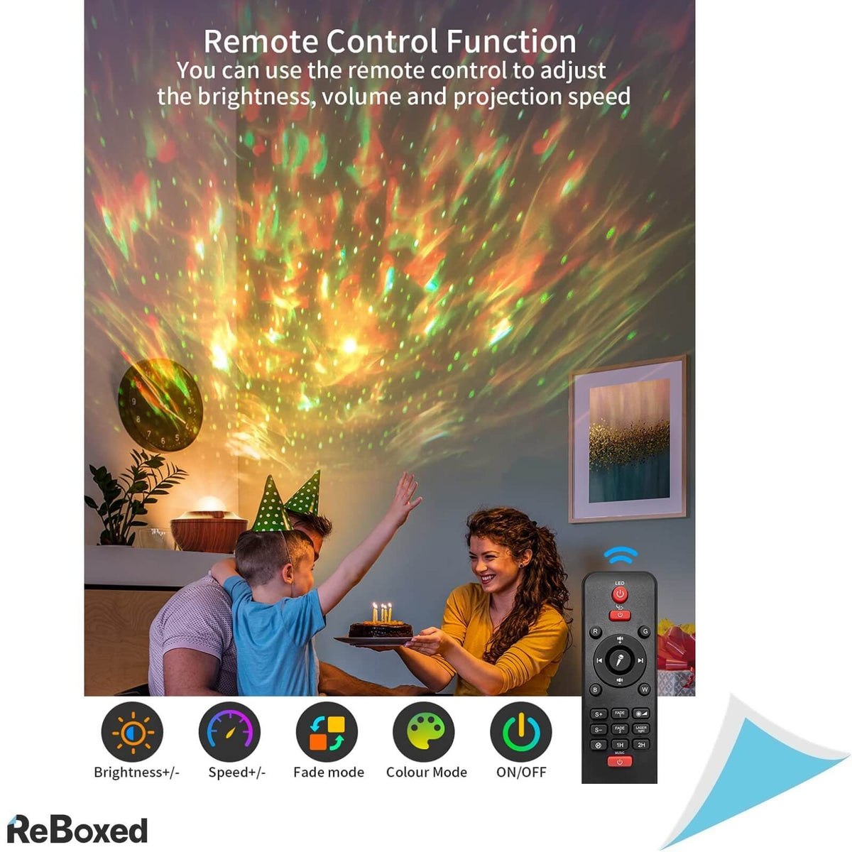 Proiector LED Stele si Lumina cu Telecomanda si Bluetooth 5.0