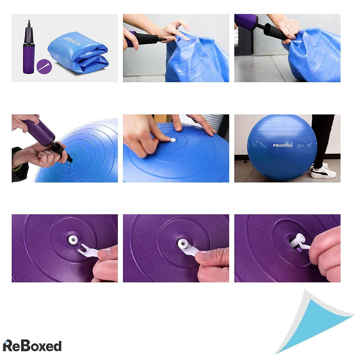 Proiron Minge Antiderapanta 75cm Pink Fitness Pilates Fizioterapie