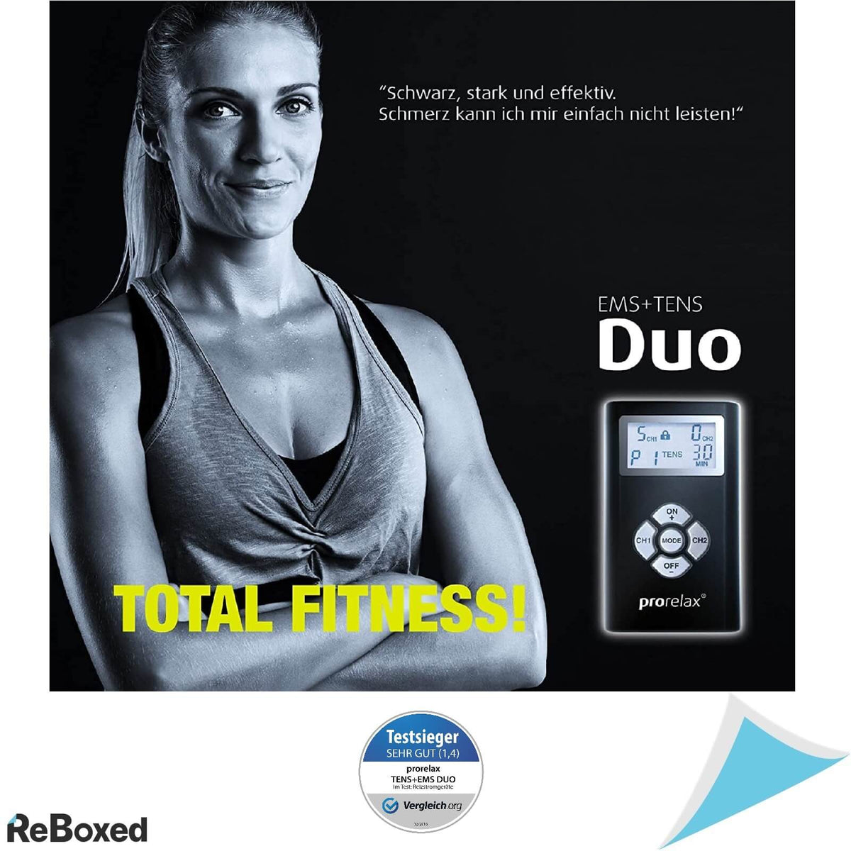Prorelax 48903 Duo Blackline EMS+TENS Electrostimulare