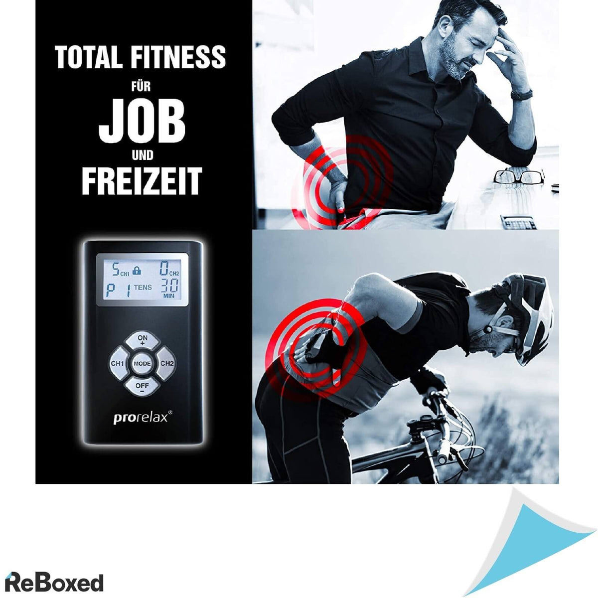 Prorelax 48903 Duo Blackline EMS+TENS Electrostimulare