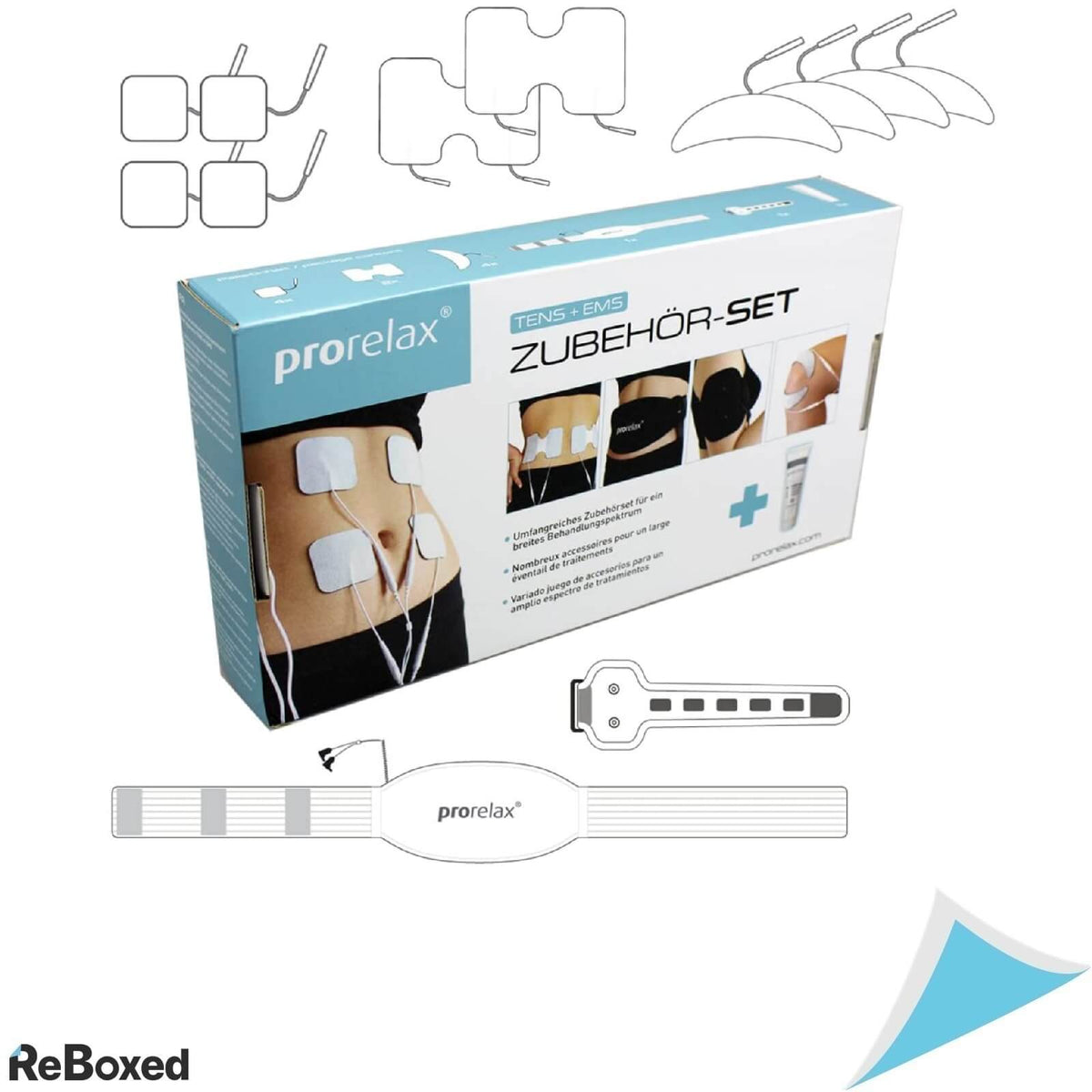 Prorelax Set Extins de Accesorii pentru Dispozitive TENS si EMS