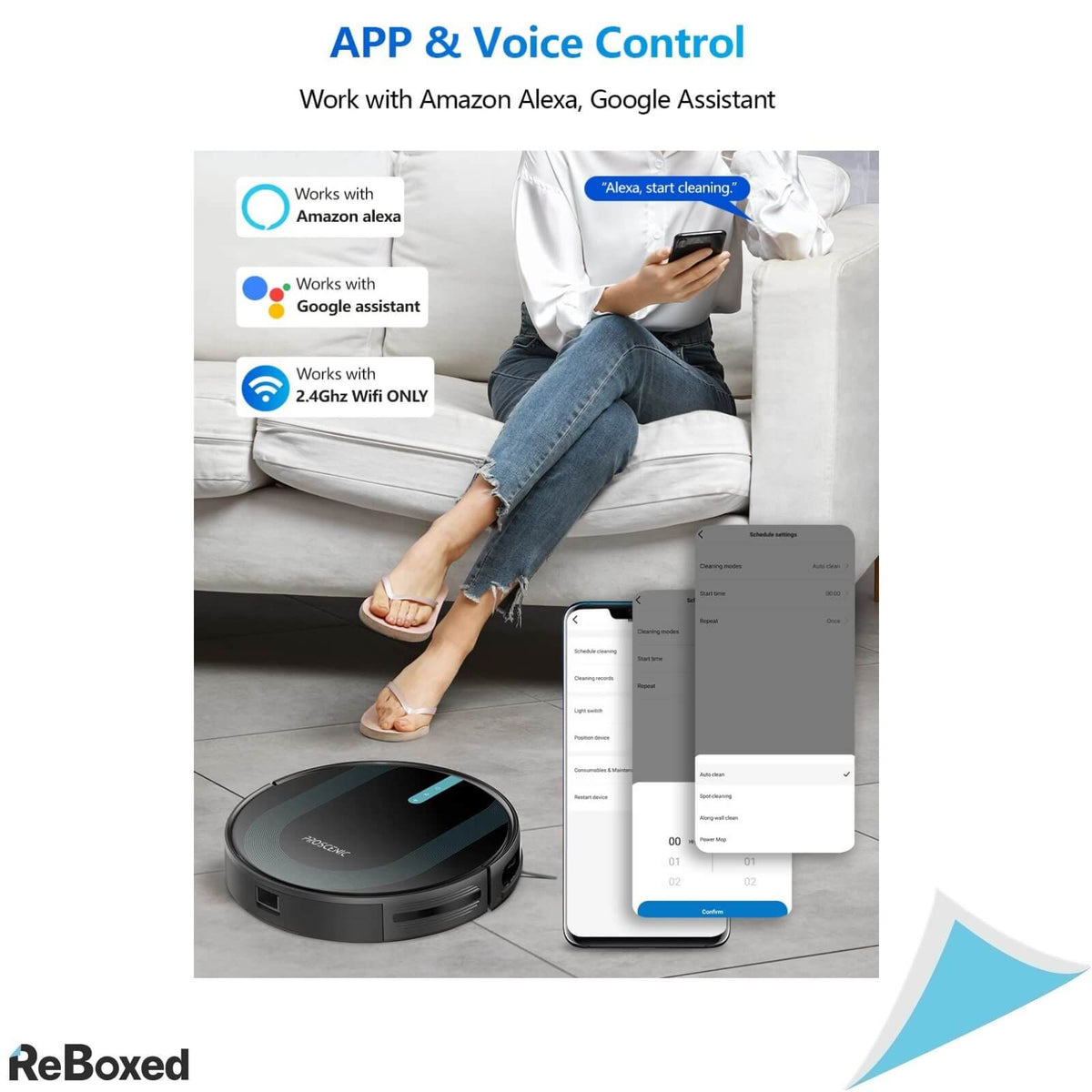 Proscenic 850T Aspirator Robot si Mop 3000Pa 300ml Slim