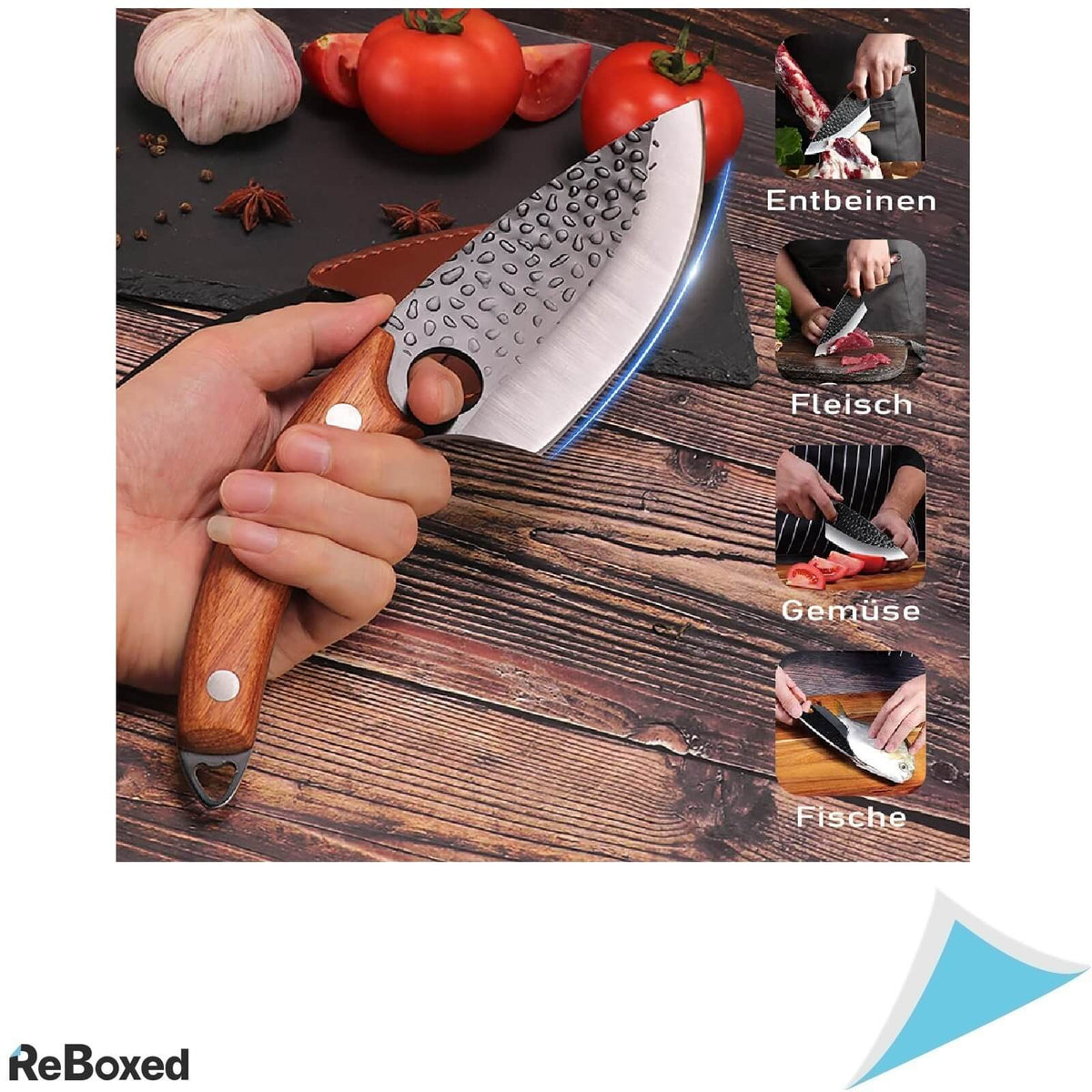 Qijieda Cutit Otel-Carbon Profesional Bucatar Carne Legume