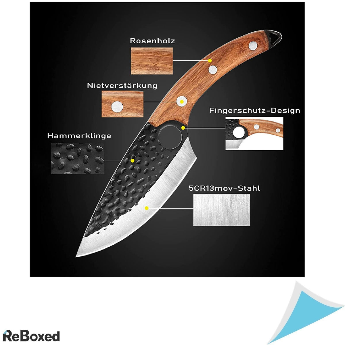 Qijieda Cutit Otel-Carbon Profesional Bucatar Carne Legume