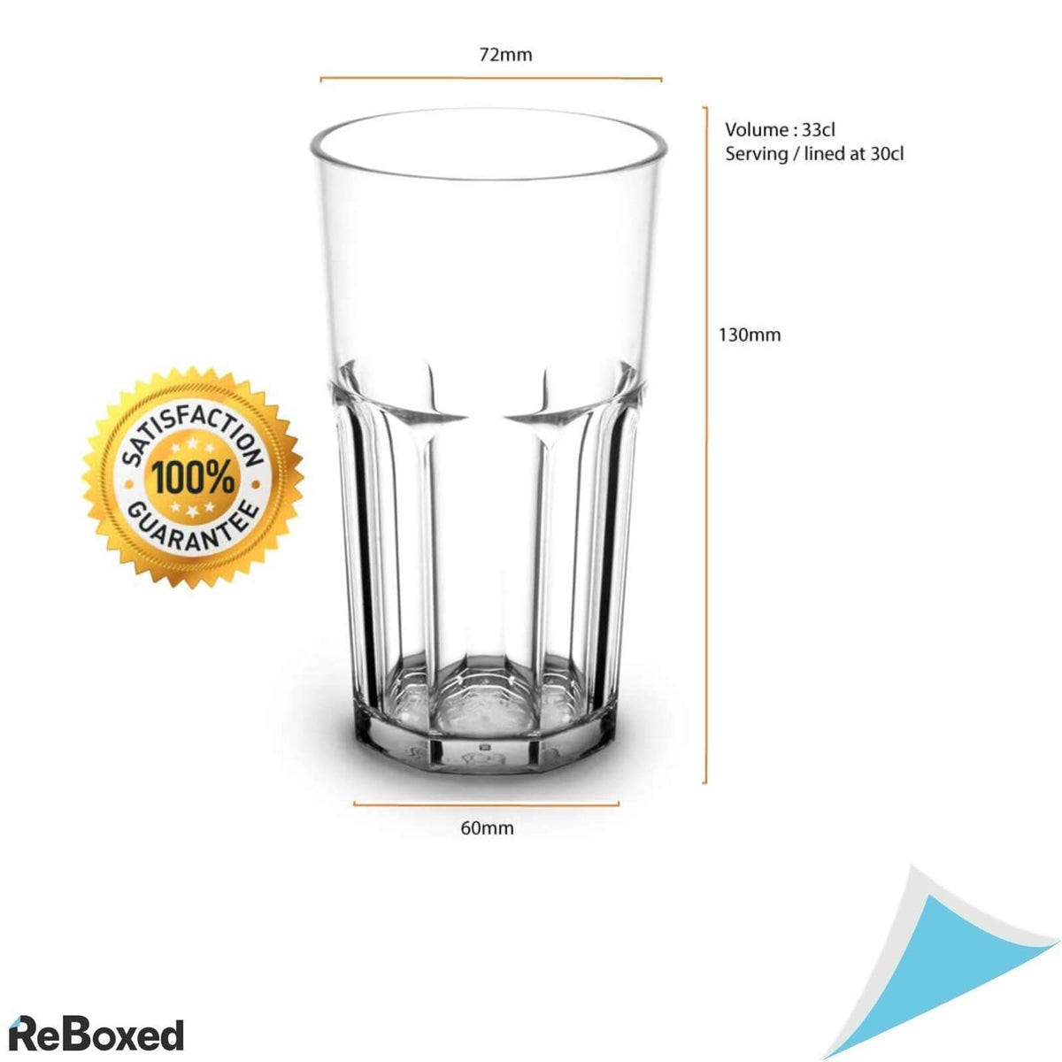 RBDrinks Set 12 Pahare 33cl Premium Retro Diverse Bauturi