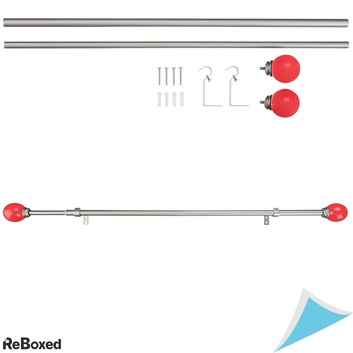 AmazonBasics Tija Galerie Metal Draperii si Perdele finisaj Bila Pink