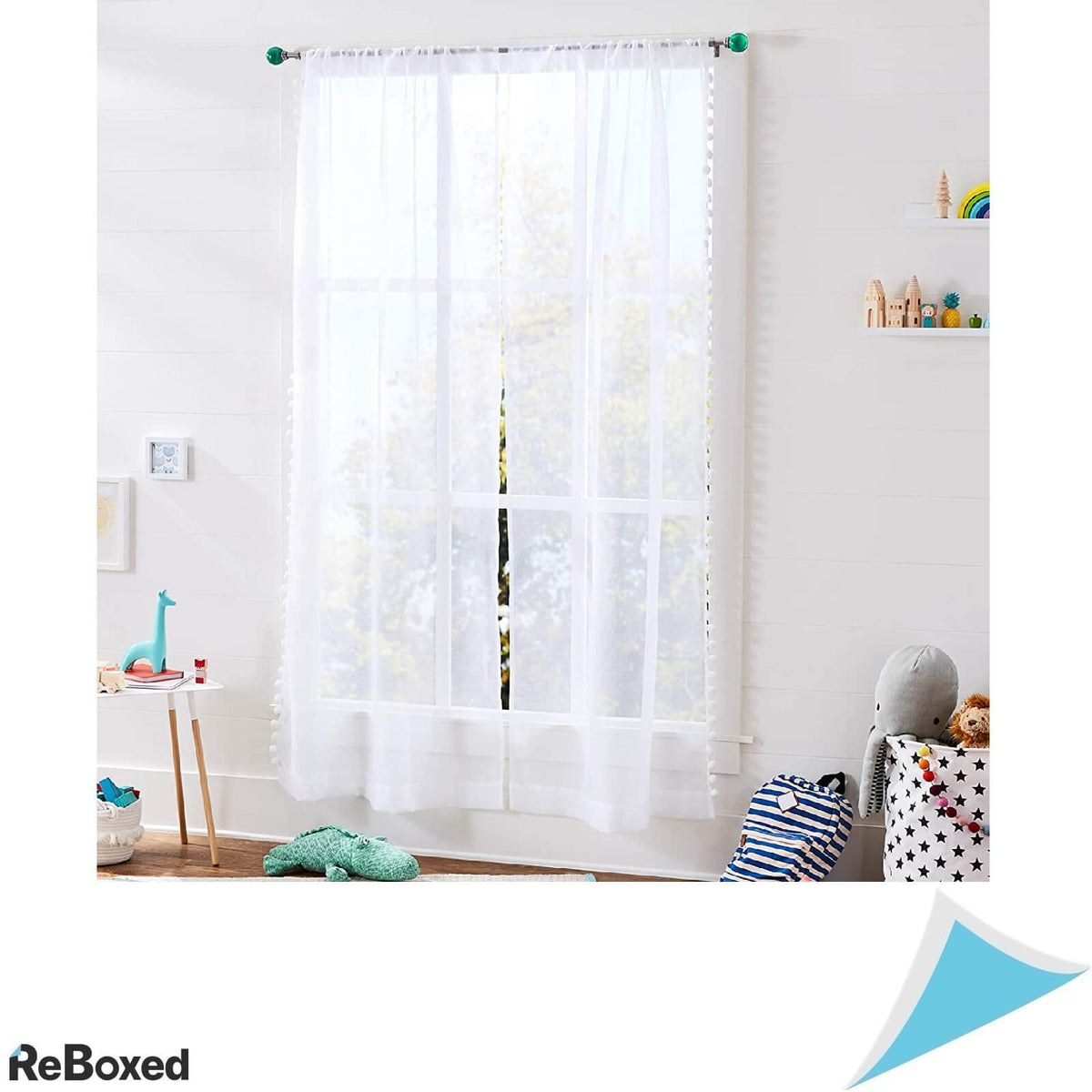 AmazonBasics Tija Galerie Metal Draperii si Perdele finisaj Bila Verde