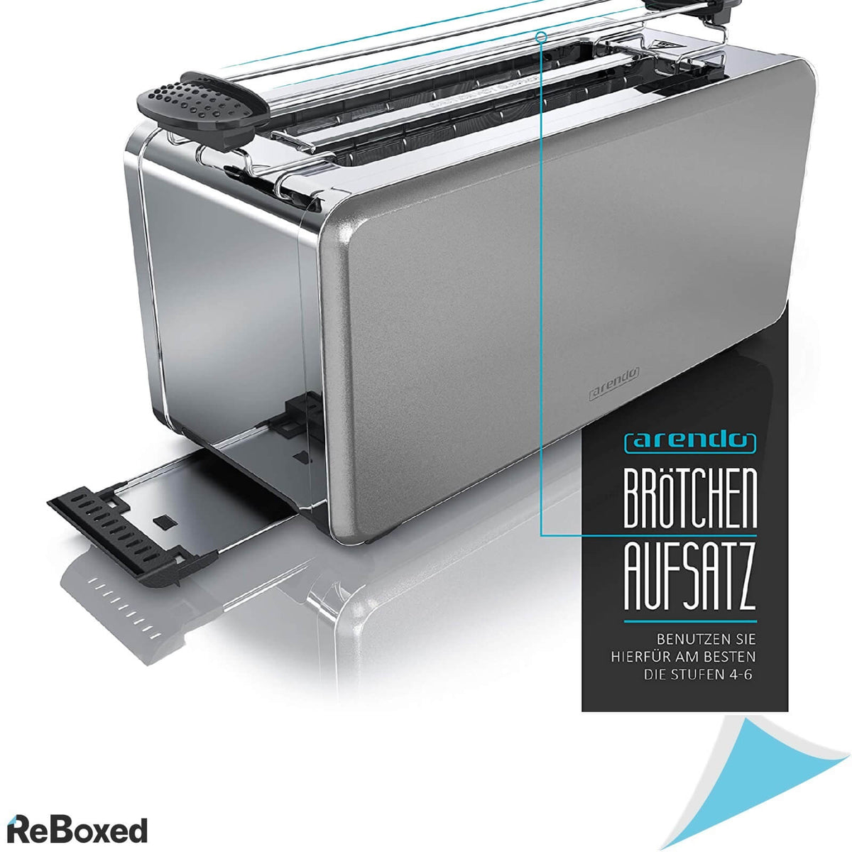 Arendo Prajitor de Paine Felii Mari 1500W cromat