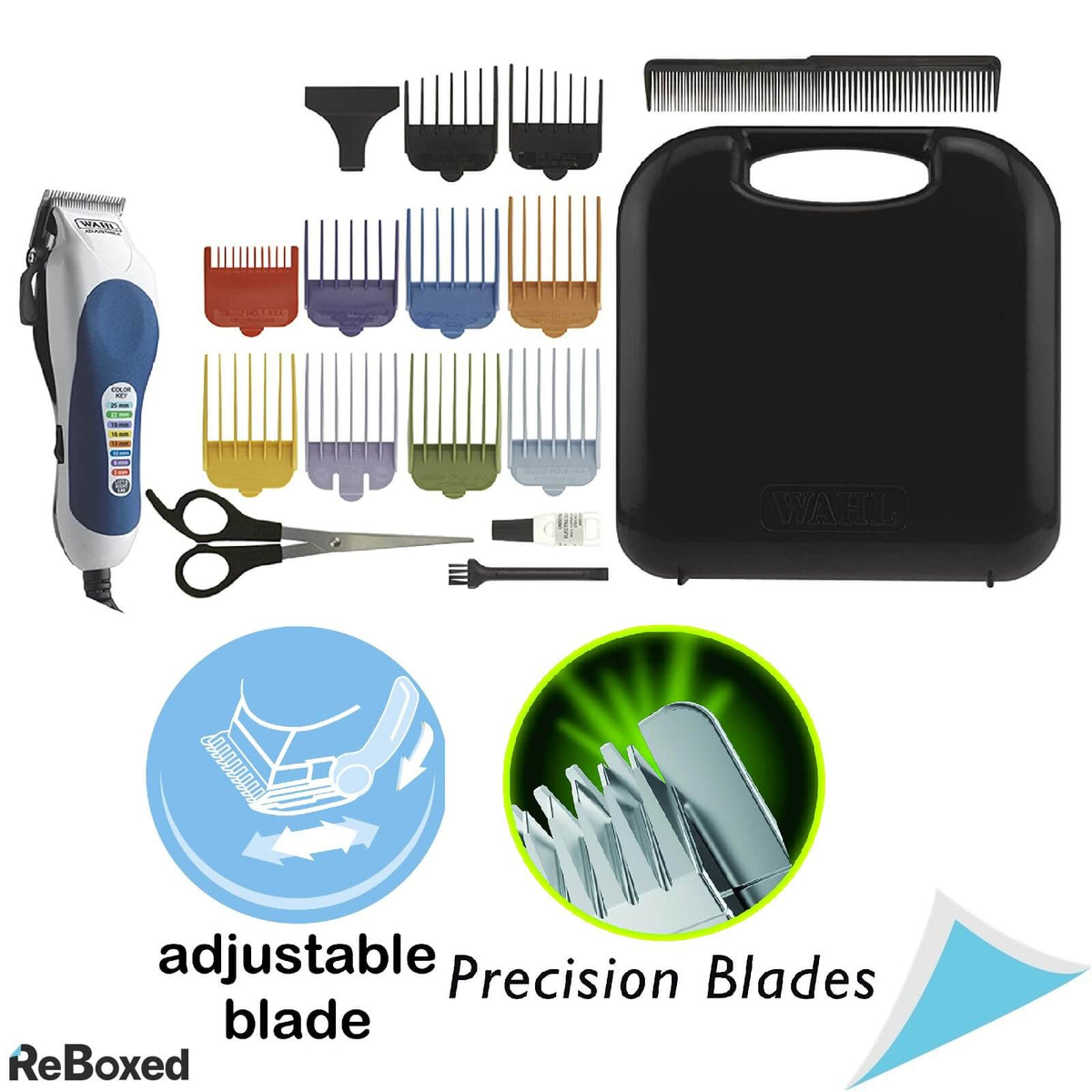 Wahl Color Pro WHL 79300-1616 Aparat Tuns Parul Set cu Accesorii