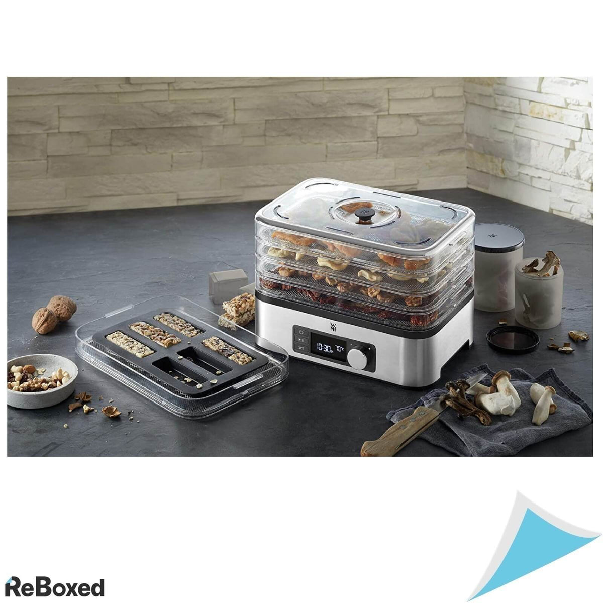 WMF KITCHENminis Deshidrator Alimente 220W din Inox cu 5 Sertare