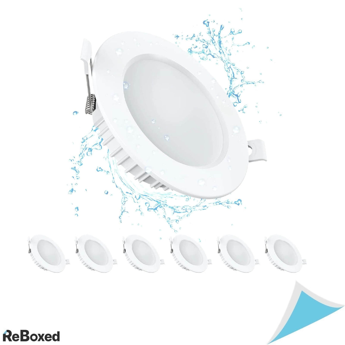 Set 6 Spoturi LED 230V Aluminiu Turnat 5W 3000K IP44 98mm