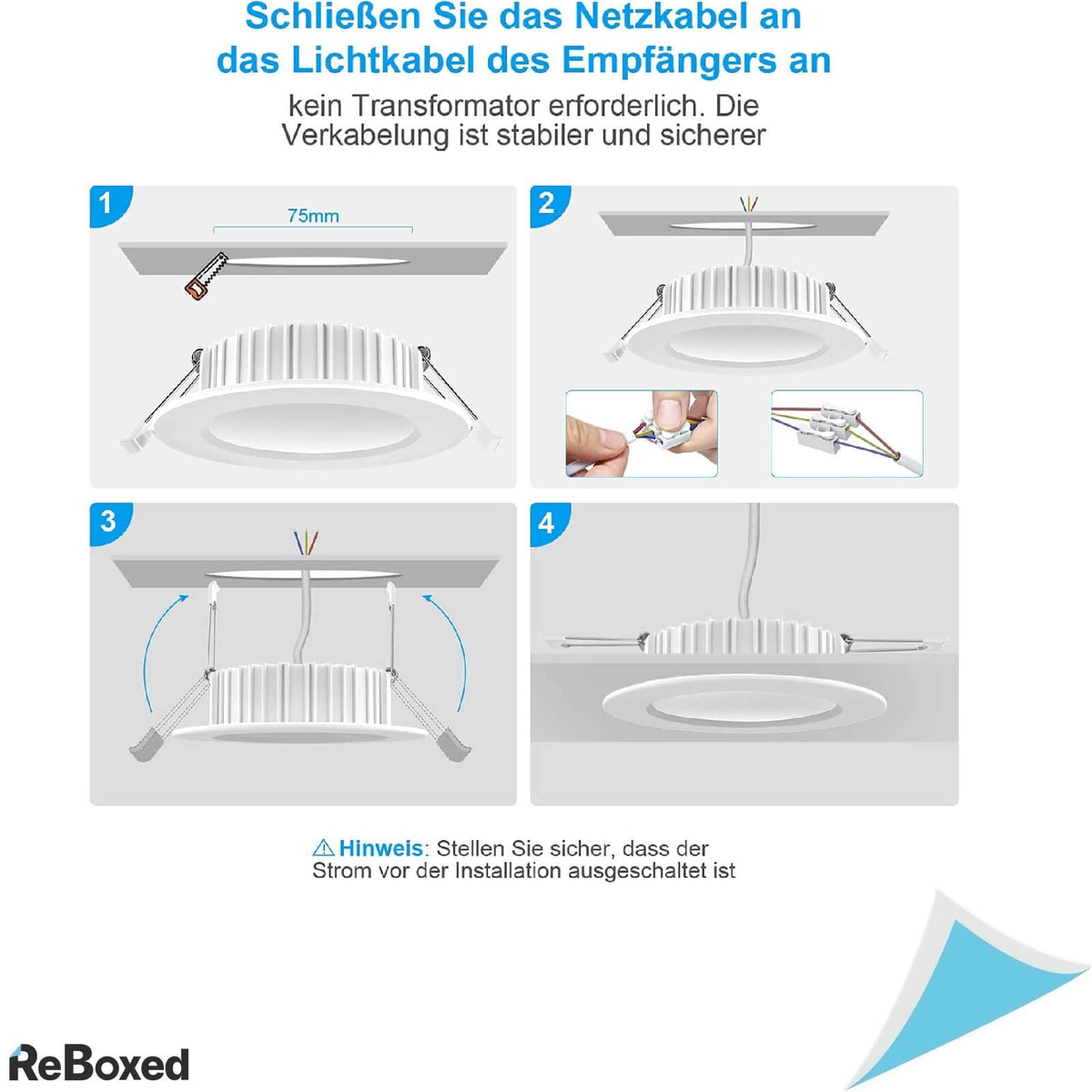 Set 6 Spoturi LED 230V Aluminiu Turnat 5W 3000K IP44 98mm