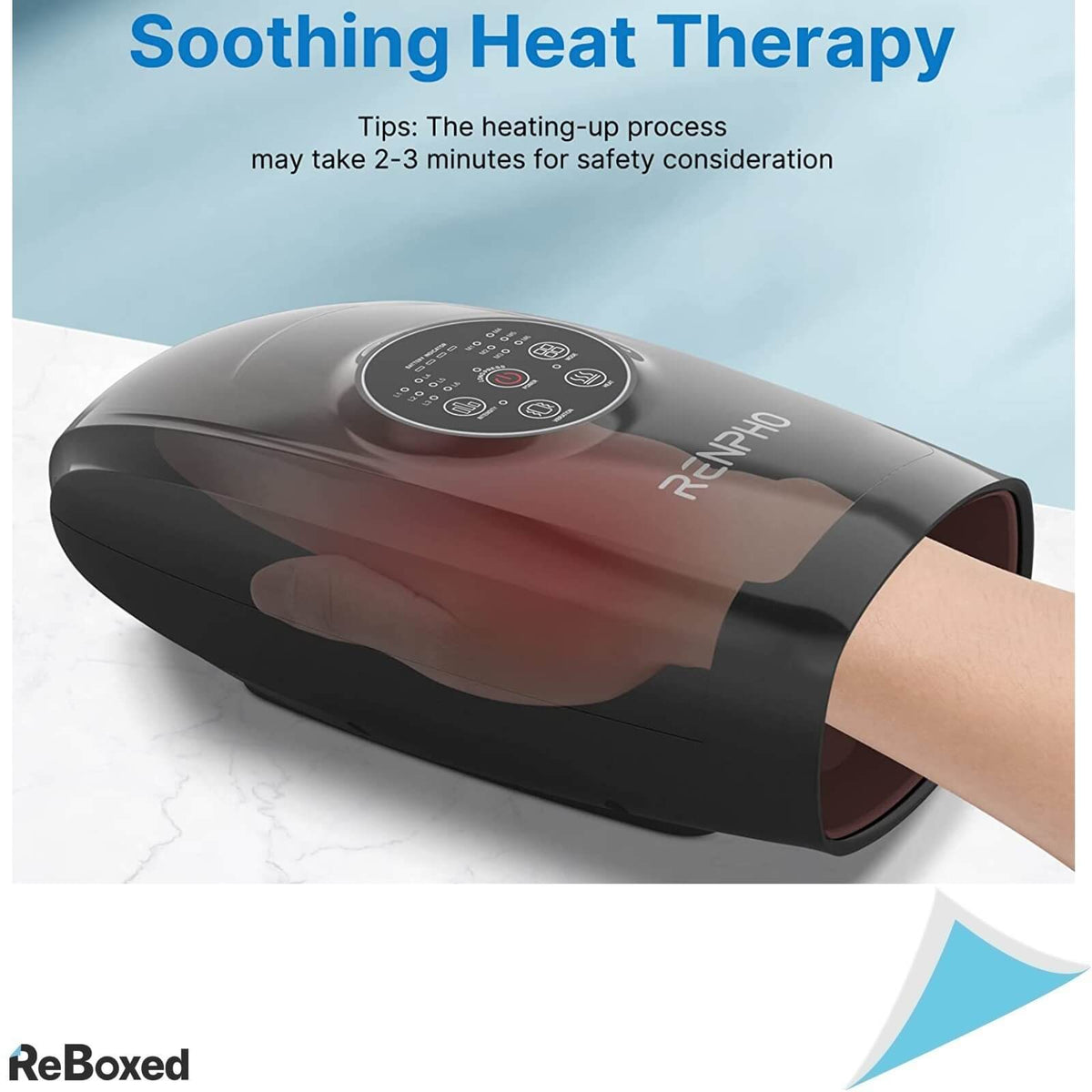 Renpho Aparat de Masaj pentru Mana Caldura Compresie 6 Moduri