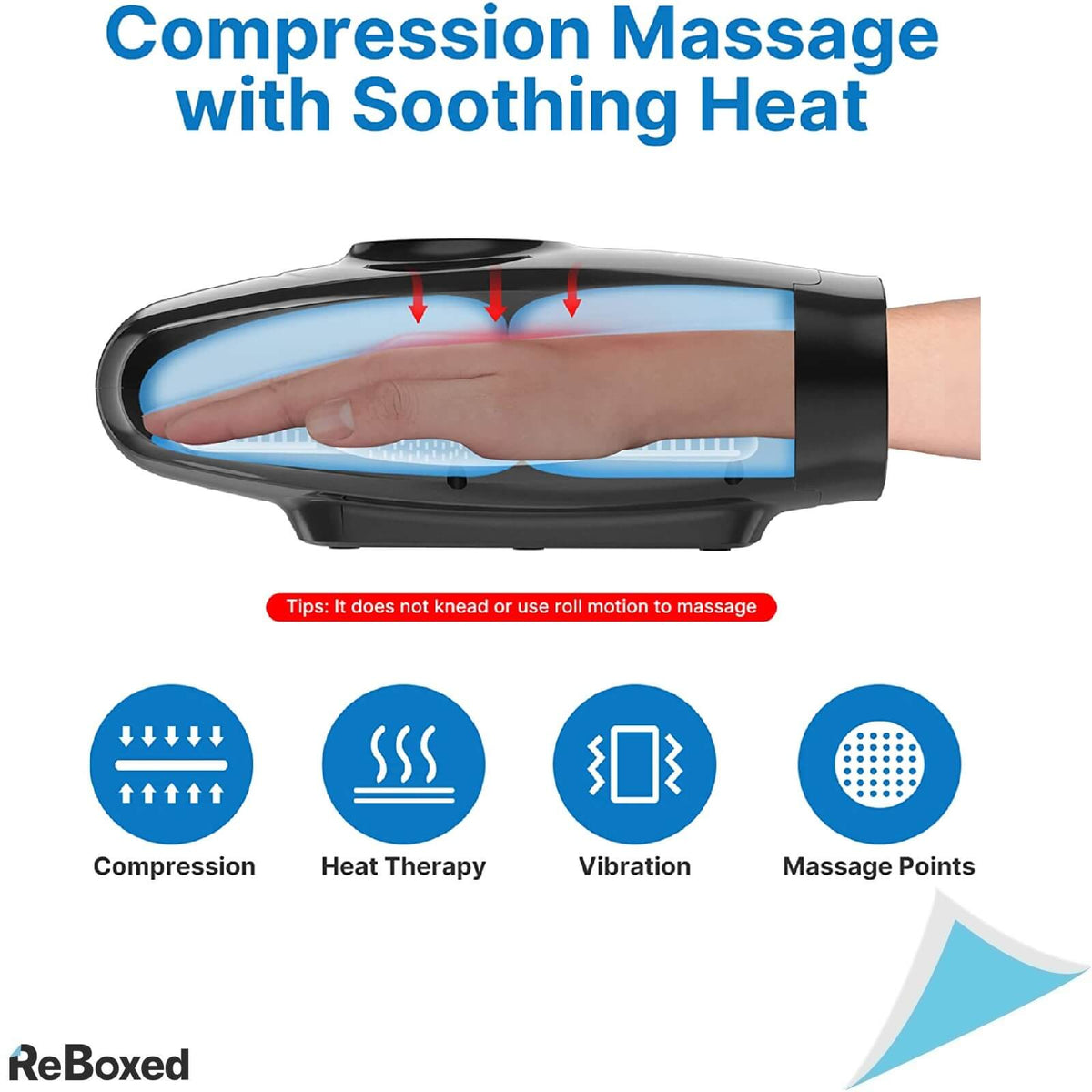 Renpho Aparat de Masaj pentru Mana Caldura Compresie 6 Moduri
