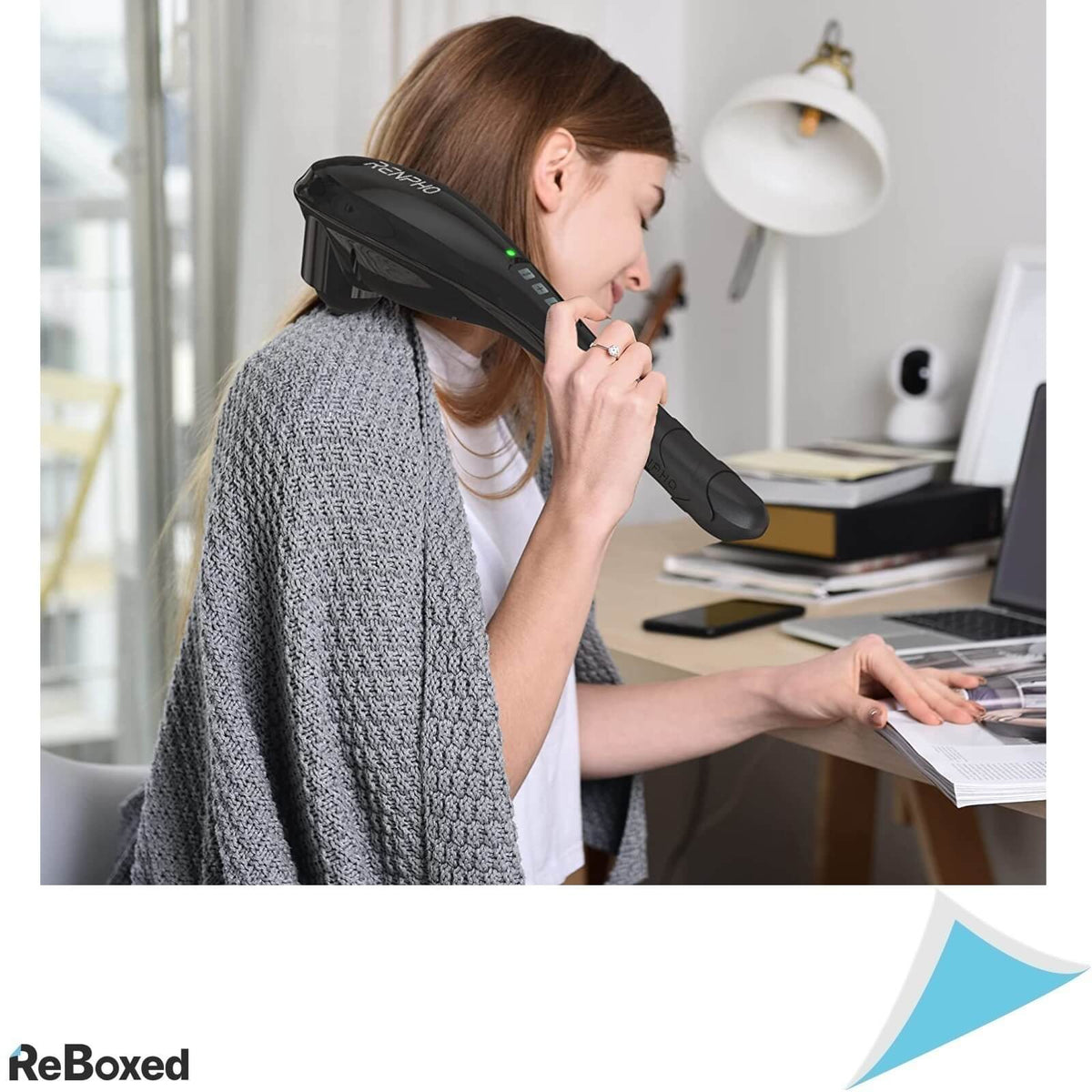 RENPHO Aparat Masaj de Mana Portabil 5 Moduri Percutie