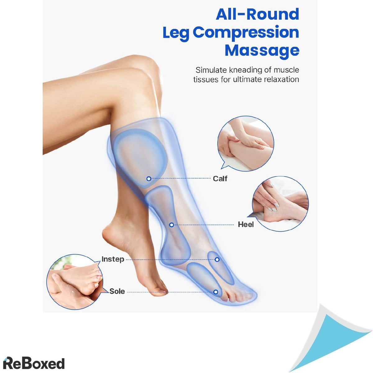 Renpho Aparat Masaj Picioare Gambe Compresie si Caldura