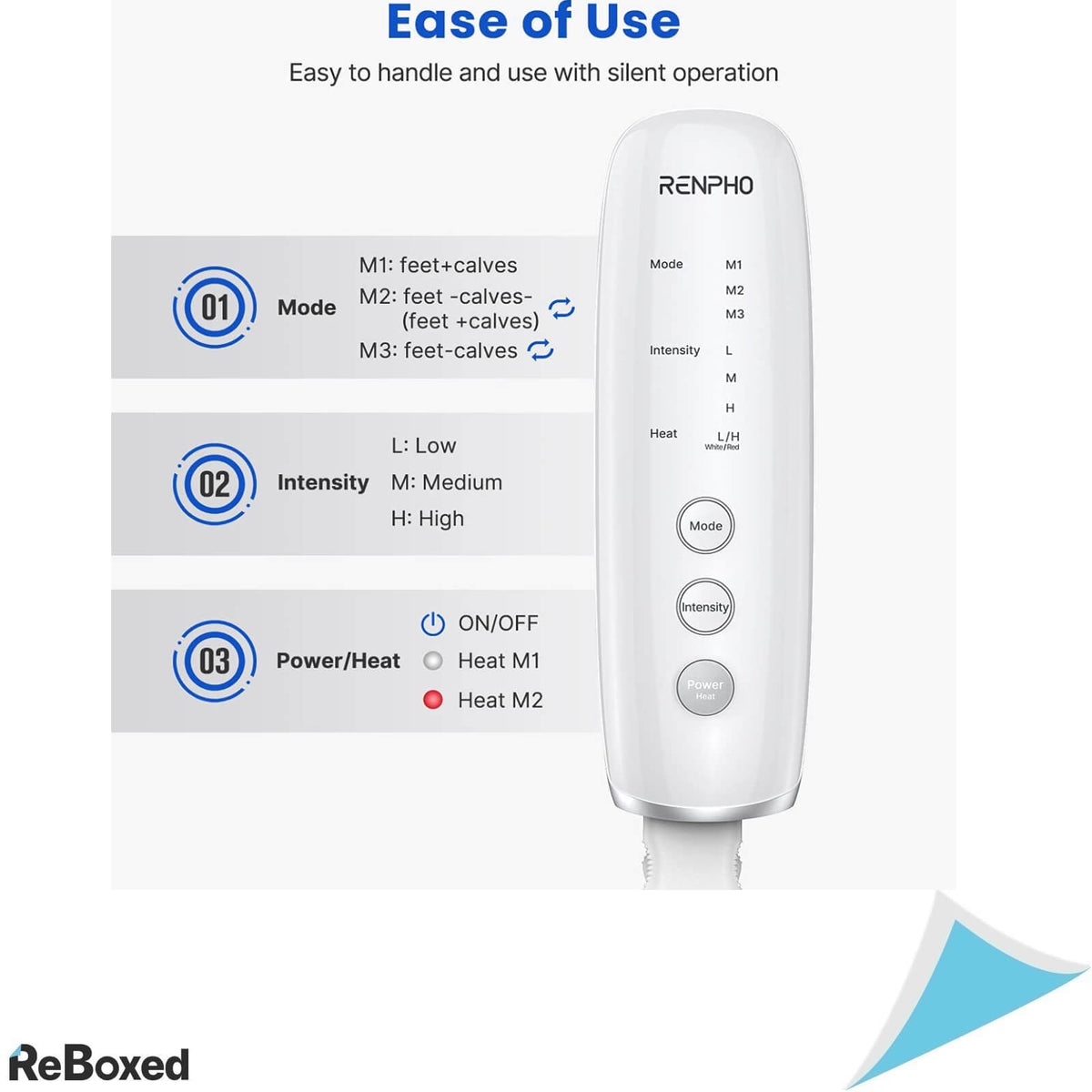 Renpho Aparat Masaj Picioare Gambe Compresie si Caldura