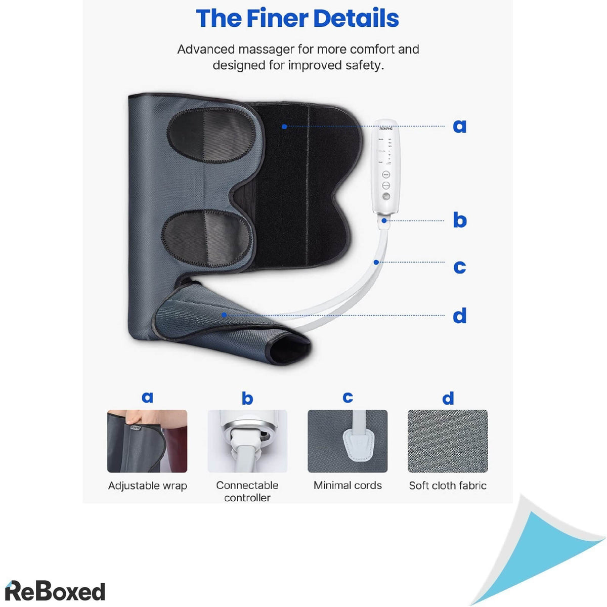 Renpho Aparat Masaj Picioare Gambe Compresie si Caldura